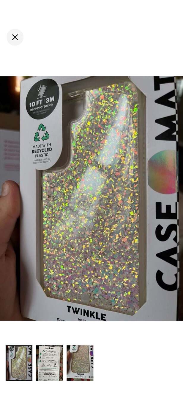 Case-Mate Twinkle Protective Phone Case for Samsung Galaxy S22